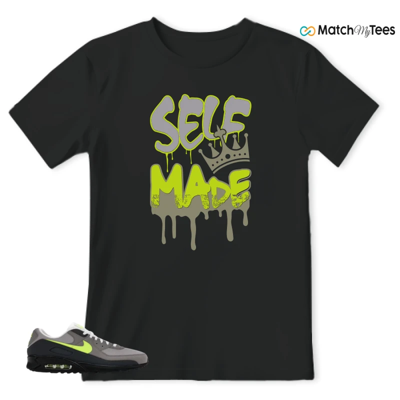 NIKE AIR MAX 90 NEON SNEAKER Matching Tees t-shirt