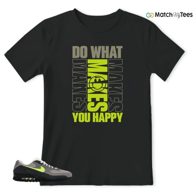 NIKE AIR MAX 90 NEON SNEAKER Matching Tees t-shirt
