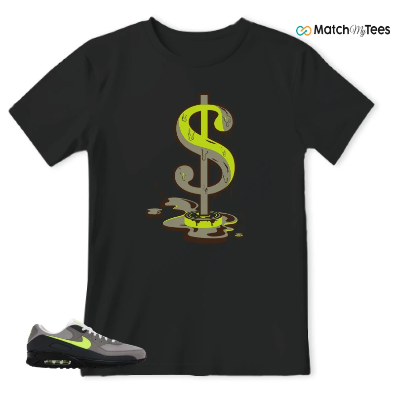 NIKE AIR MAX 90 NEON SNEAKER Matching Tees t-shirt