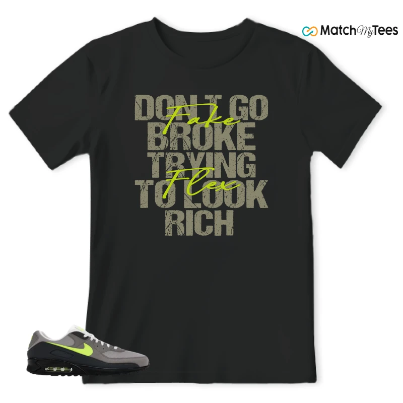 NIKE AIR MAX 90 NEON SNEAKER Matching Tees t-shirt