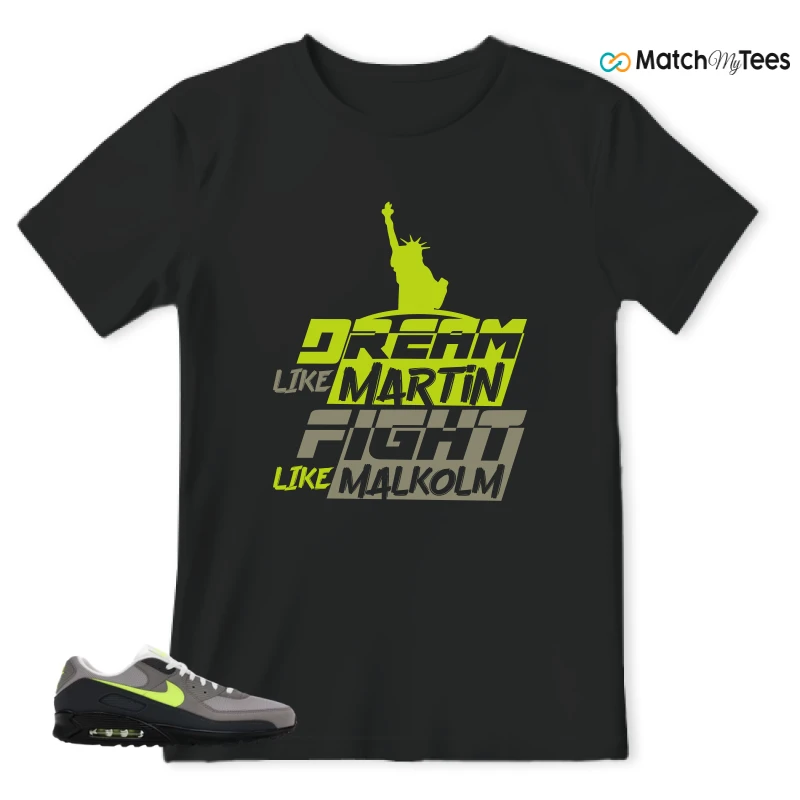 NIKE AIR MAX 90 NEON SNEAKER Matching Tees t-shirt