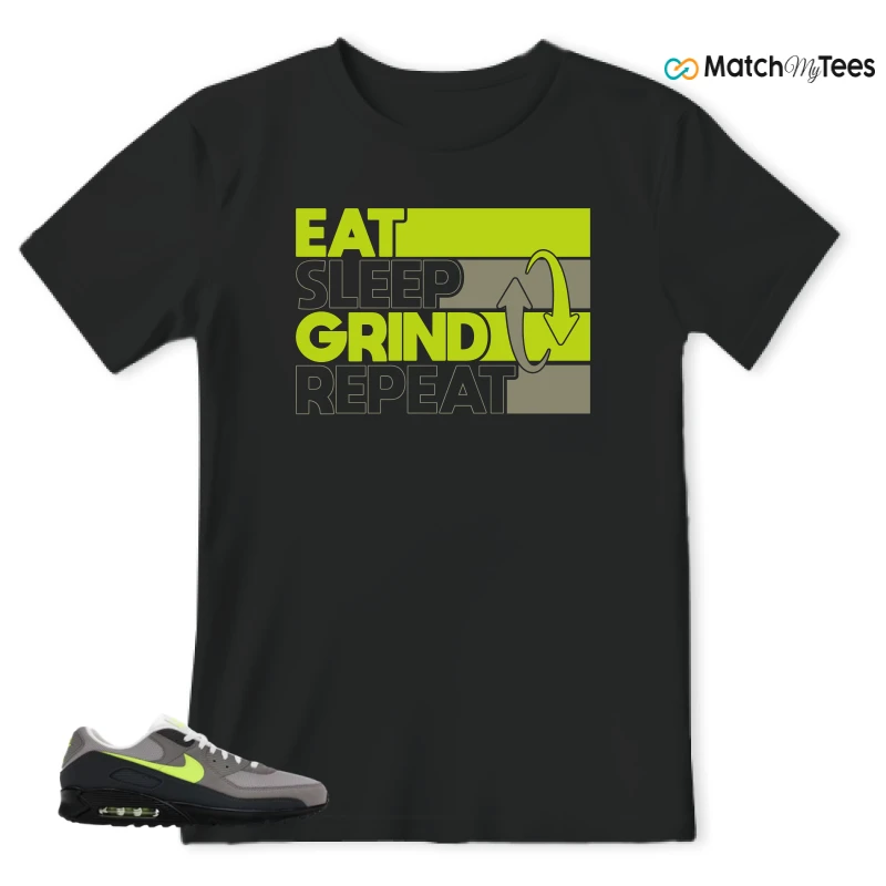 NIKE AIR MAX 90 NEON SNEAKER Matching Tees t-shirt