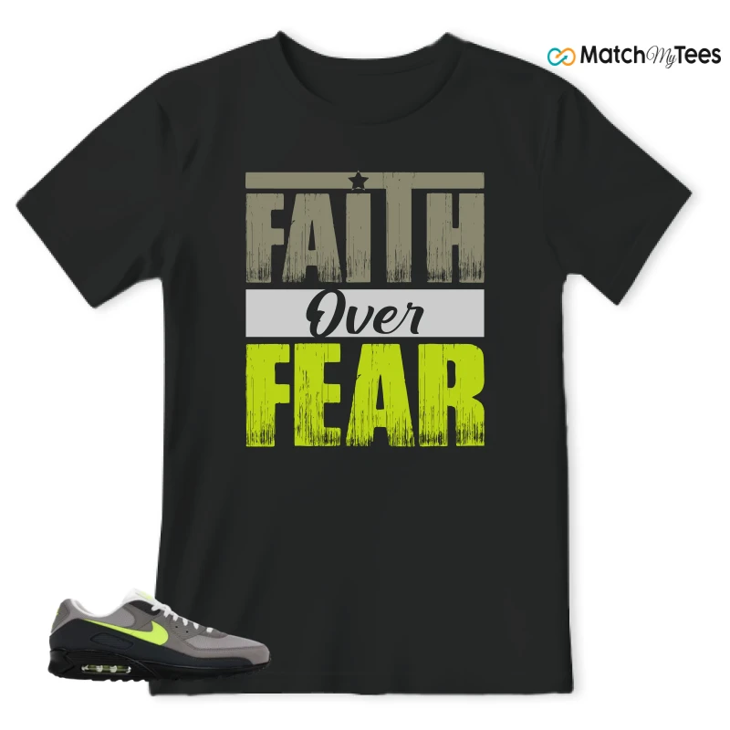 NIKE AIR MAX 90 NEON SNEAKER Matching Tees t-shirt