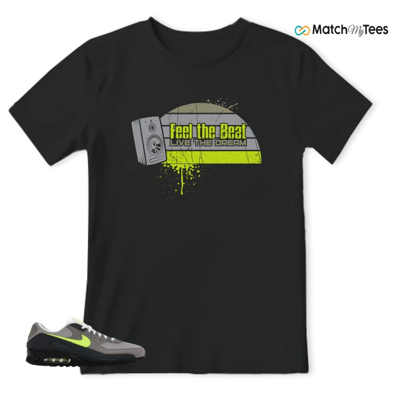 NIKE AIR MAX 90 NEON SNEAKER Matching Tees t-shirt