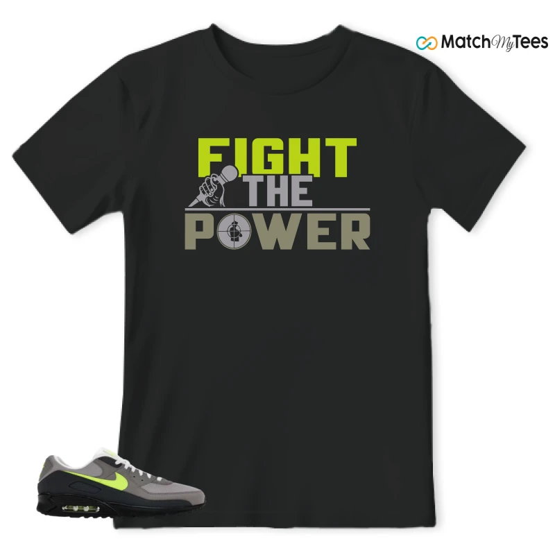 NIKE AIR MAX 90 NEON SNEAKER Matching Tees t-shirt