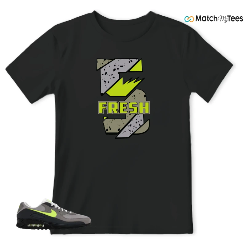 NIKE AIR MAX 90 NEON SNEAKER Matching Tees t-shirt