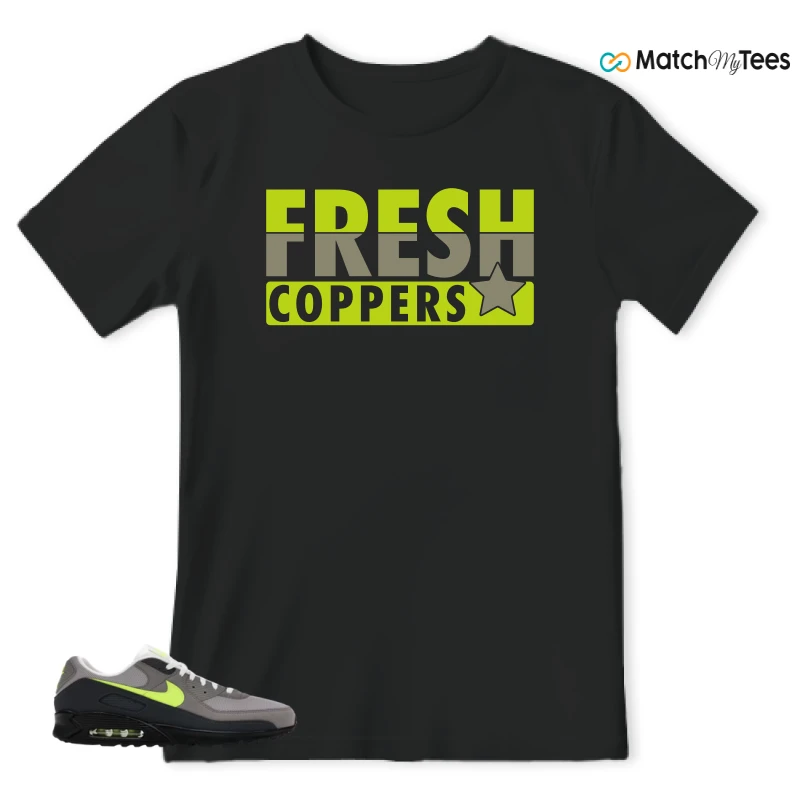 NIKE AIR MAX 90 NEON SNEAKER Matching Tees t-shirt