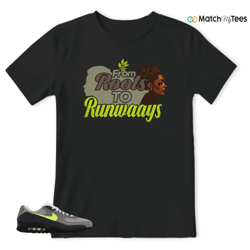 NIKE AIR MAX 90 NEON SNEAKER Matching Tees t-shirt