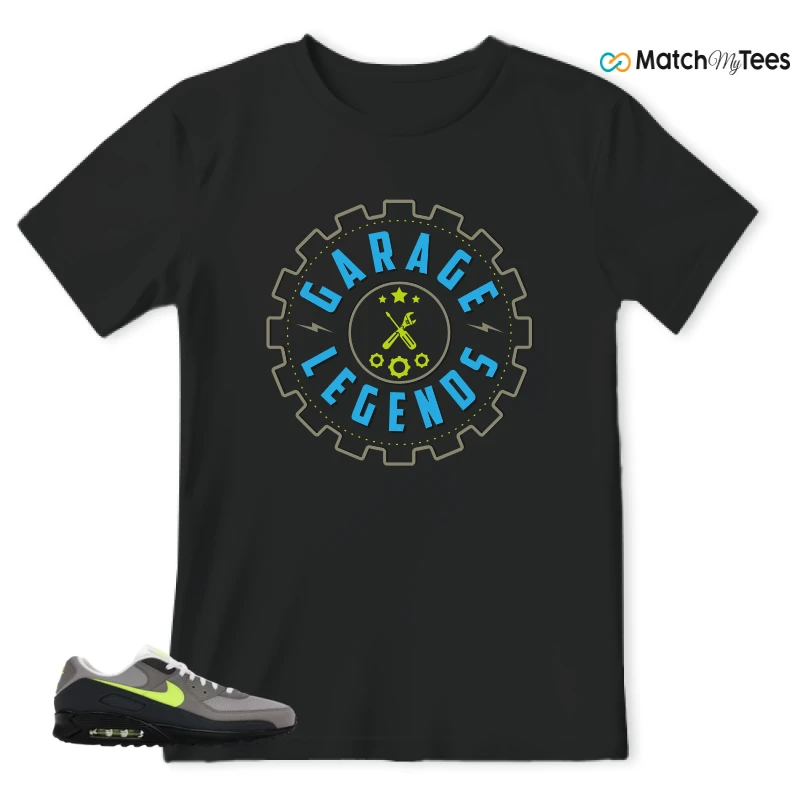 NIKE AIR MAX 90 NEON SNEAKER Matching Tees t-shirt
