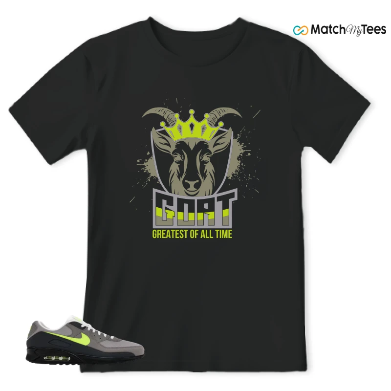 NIKE AIR MAX 90 NEON SNEAKER Matching Tees t-shirt