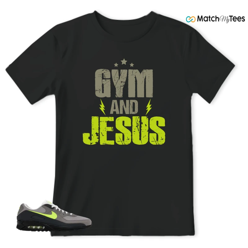 NIKE AIR MAX 90 NEON SNEAKER Matching Tees t-shirt
