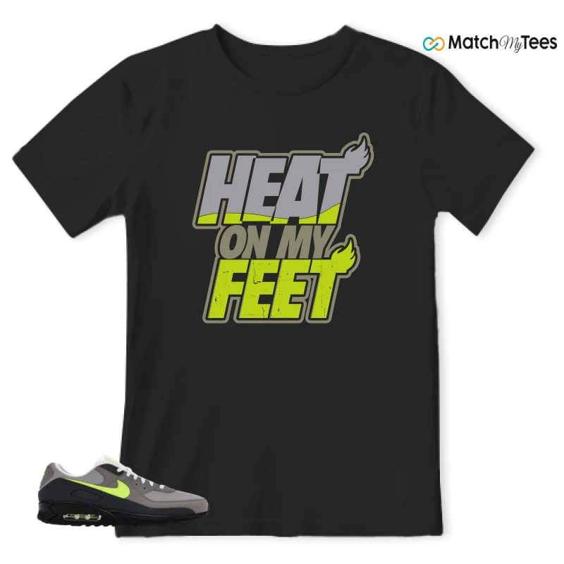 NIKE AIR MAX 90 NEON SNEAKER Matching Tees t-shirt