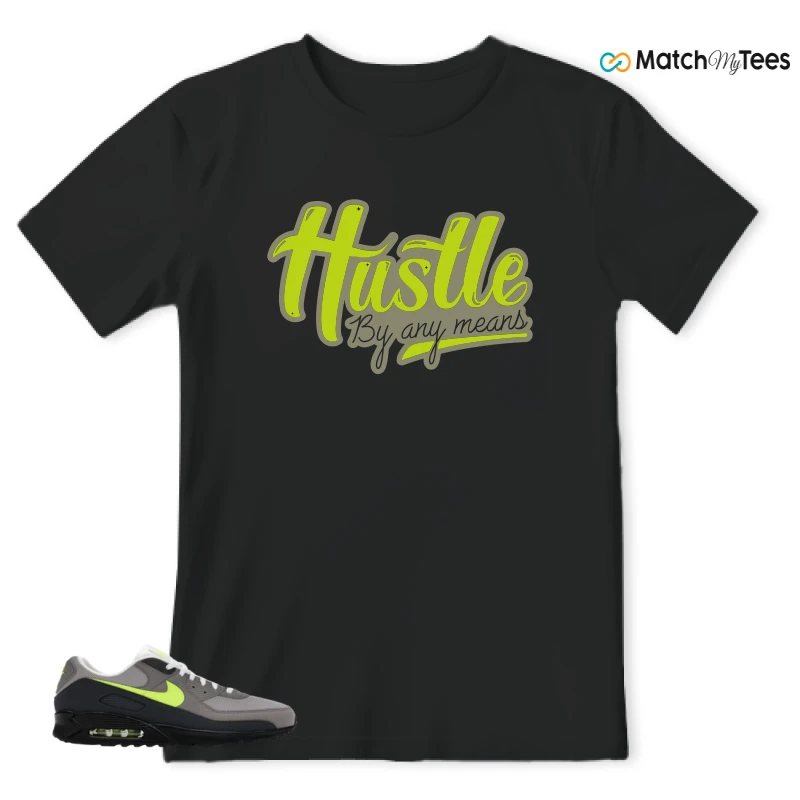 NIKE AIR MAX 90 NEON SNEAKER Matching Tees t-shirt