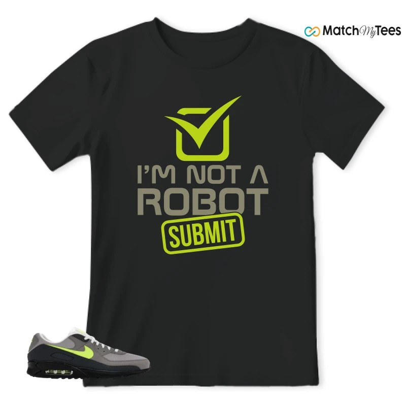 NIKE AIR MAX 90 NEON SNEAKER Matching Tees t-shirt