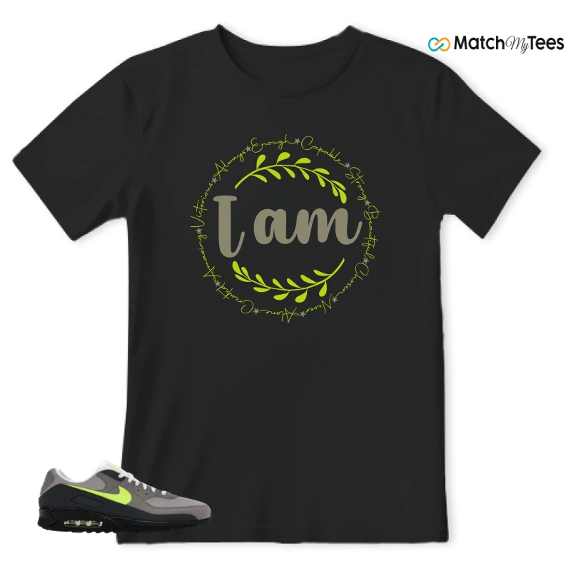 NIKE AIR MAX 90 NEON SNEAKER Matching Tees t-shirt