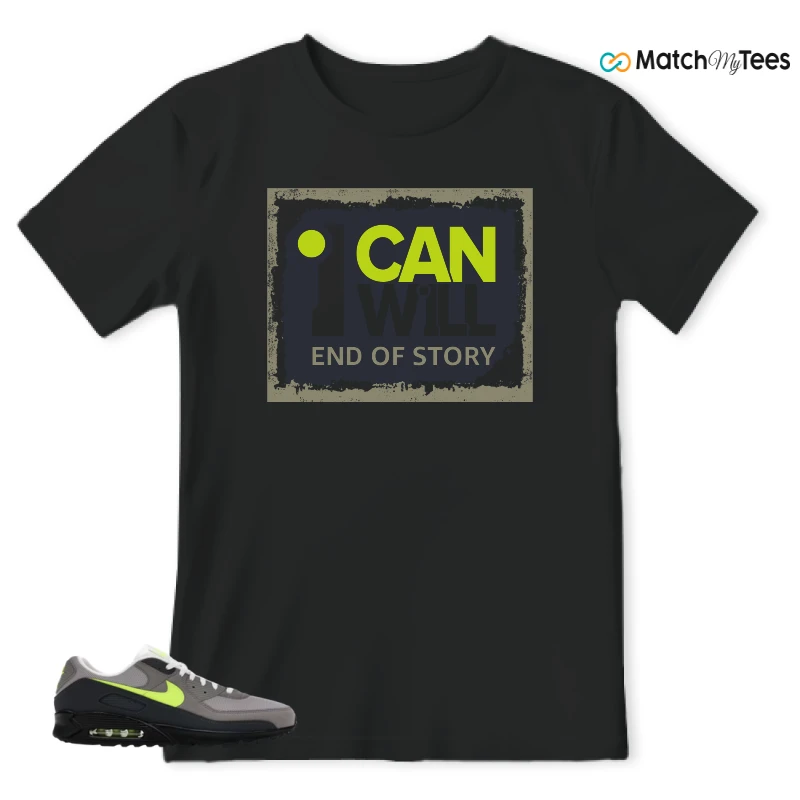 NIKE AIR MAX 90 NEON SNEAKER Matching Tees t-shirt