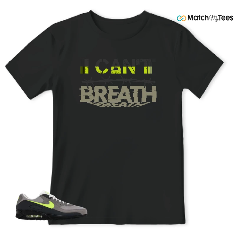 NIKE AIR MAX 90 NEON SNEAKER Matching Tees t-shirt