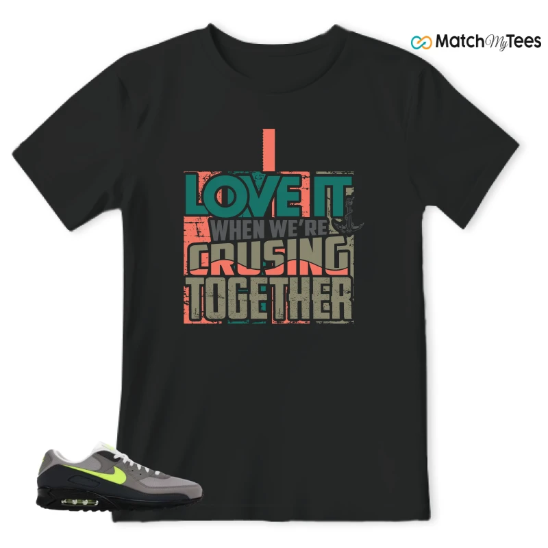 NIKE AIR MAX 90 NEON SNEAKER Matching Tees t-shirt