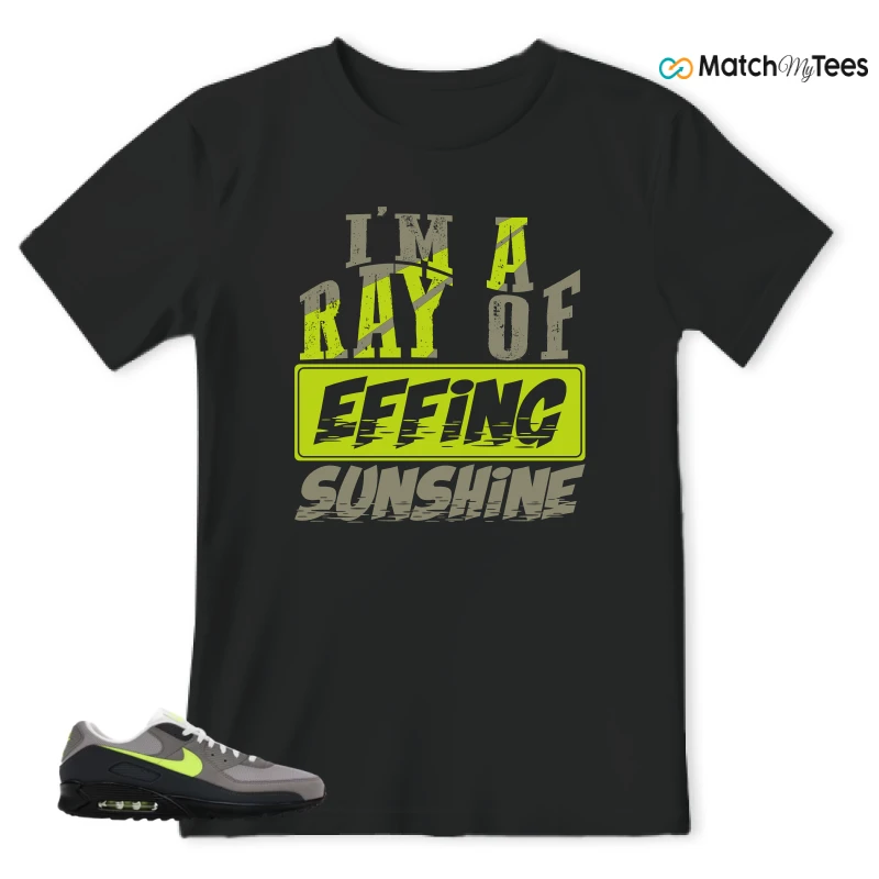 NIKE AIR MAX 90 NEON SNEAKER Matching Tees t-shirt