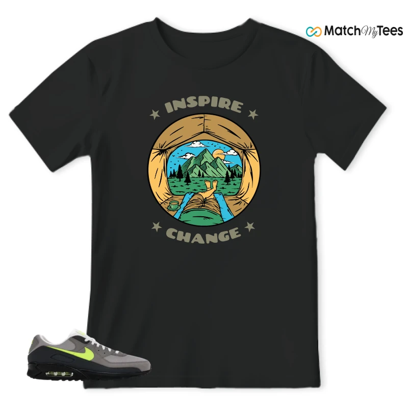 NIKE AIR MAX 90 NEON SNEAKER Matching Tees t-shirt