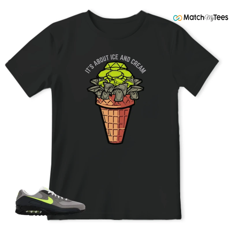 NIKE AIR MAX 90 NEON SNEAKER Matching Tees t-shirt