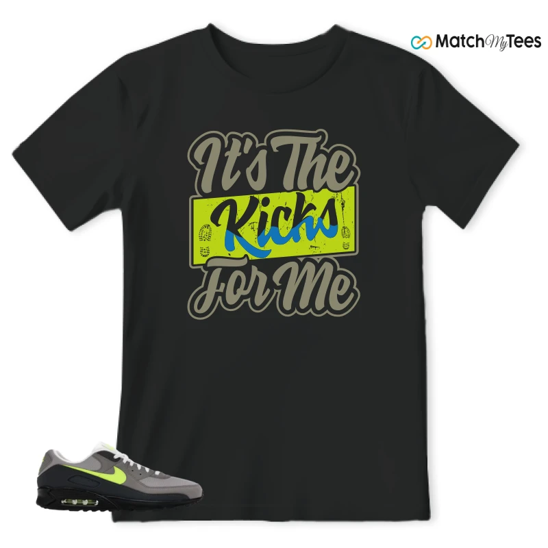 NIKE AIR MAX 90 NEON SNEAKER Matching Tees t-shirt