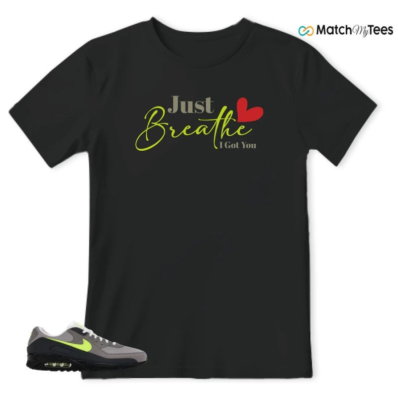 NIKE AIR MAX 90 NEON SNEAKER Matching Tees t-shirt