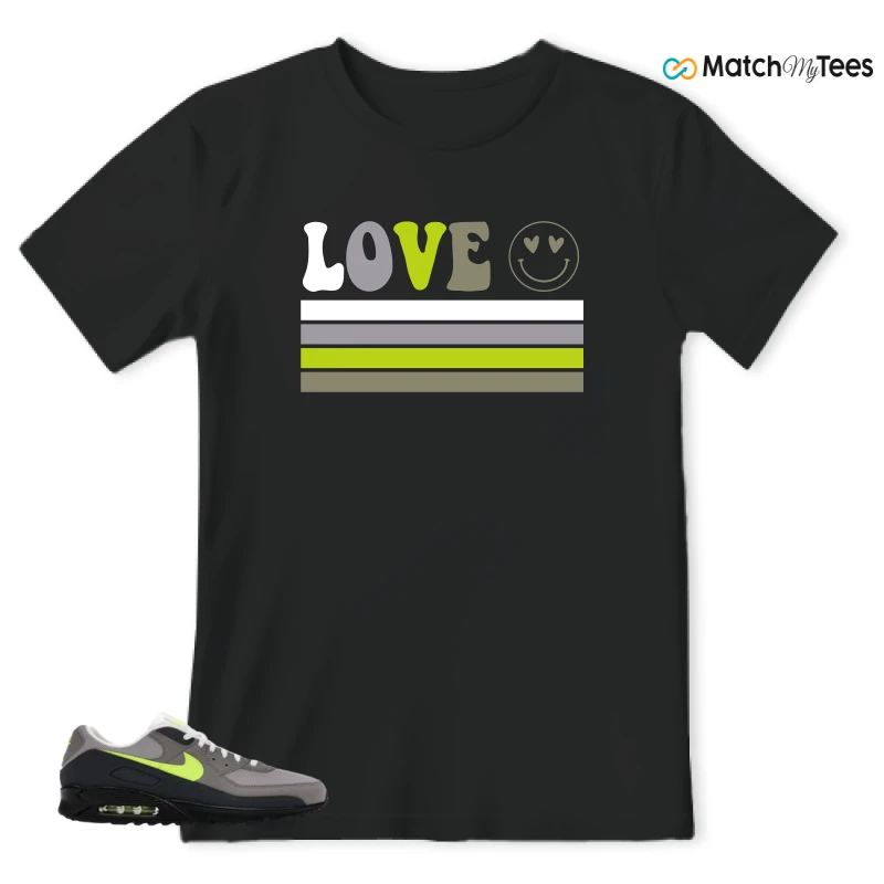 NIKE AIR MAX 90 NEON SNEAKER Matching Tees t-shirt