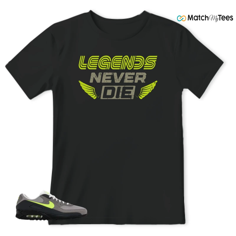 NIKE AIR MAX 90 NEON SNEAKER Matching Tees t-shirt