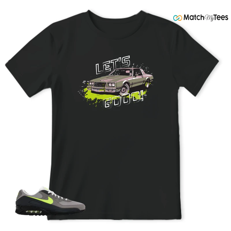 NIKE AIR MAX 90 NEON SNEAKER Matching Tees t-shirt