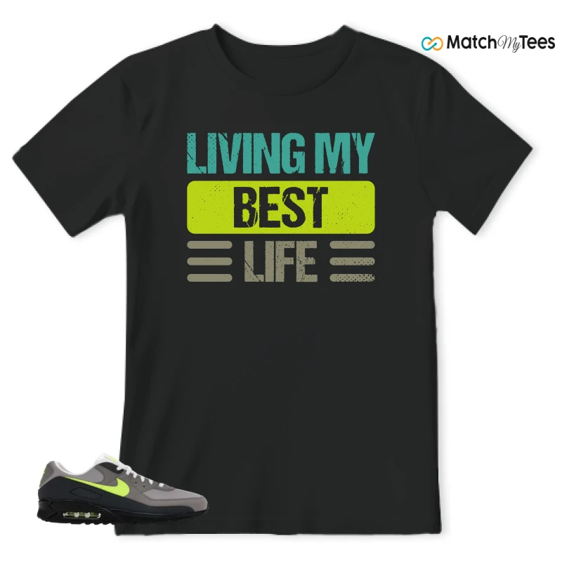 NIKE AIR MAX 90 NEON SNEAKER Matching Tees t-shirt