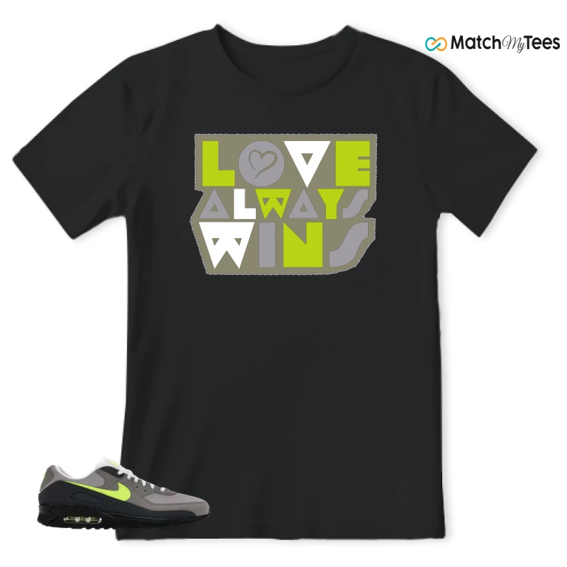 NIKE AIR MAX 90 NEON SNEAKER Matching Tees t-shirt