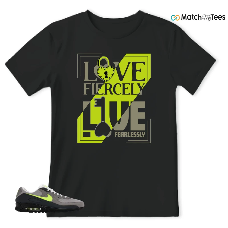NIKE AIR MAX 90 NEON SNEAKER Matching Tees t-shirt