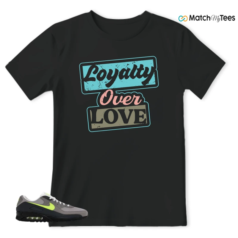 NIKE AIR MAX 90 NEON SNEAKER Matching Tees t-shirt