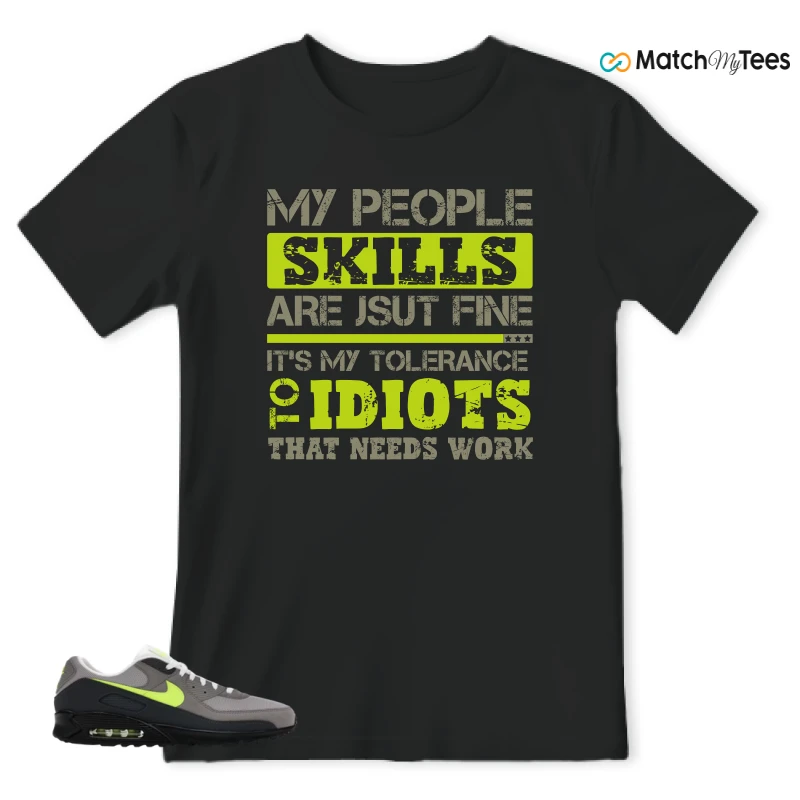 NIKE AIR MAX 90 NEON SNEAKER Matching Tees t-shirt