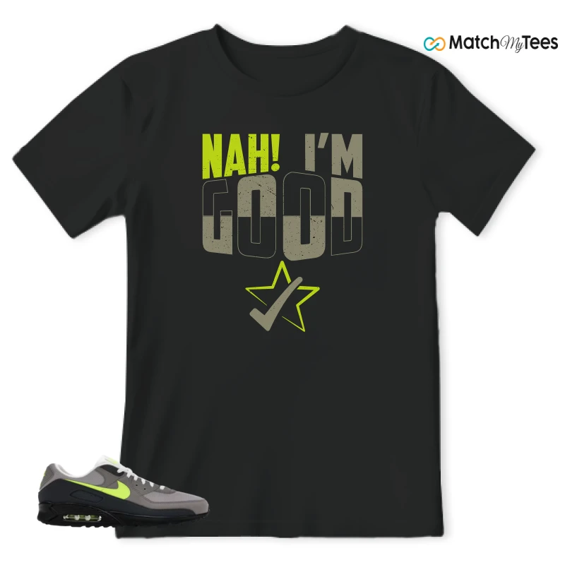 NIKE AIR MAX 90 NEON SNEAKER Matching Tees t-shirt