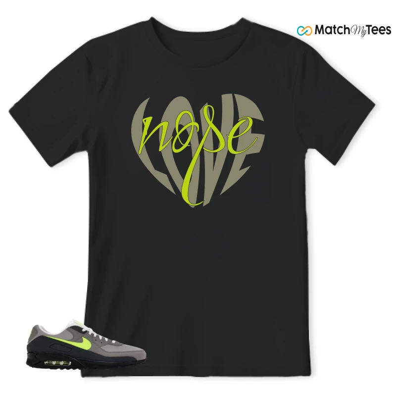 NIKE AIR MAX 90 NEON SNEAKER Matching Tees t-shirt