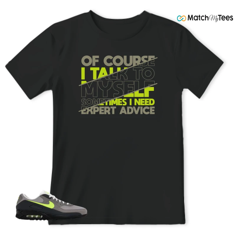 NIKE AIR MAX 90 NEON SNEAKER Matching Tees t-shirt