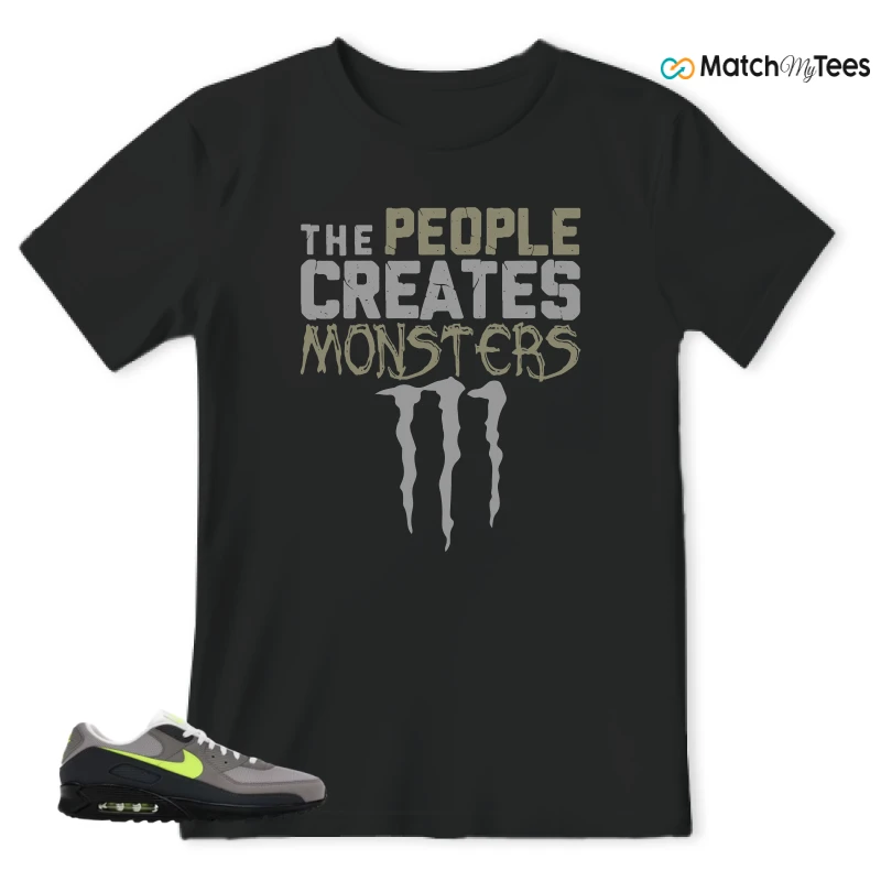 NIKE AIR MAX 90 NEON SNEAKER Matching Tees t-shirt