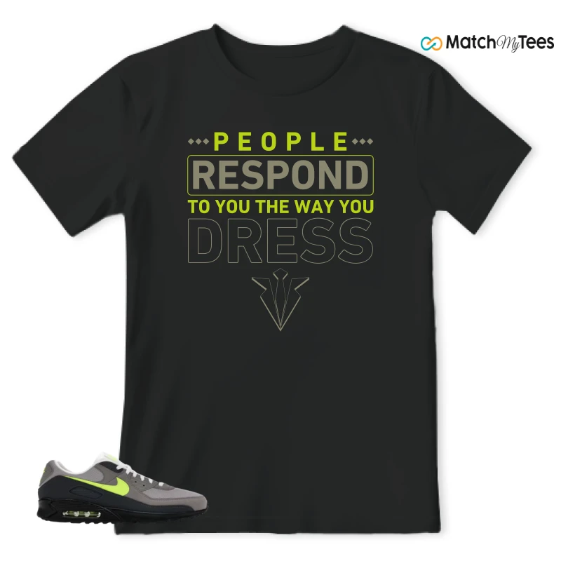 NIKE AIR MAX 90 NEON SNEAKER Matching Tees t-shirt