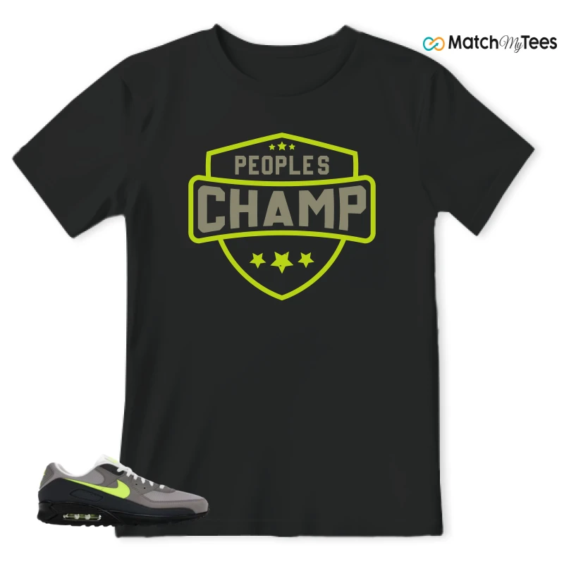 NIKE AIR MAX 90 NEON SNEAKER Matching Tees t-shirt