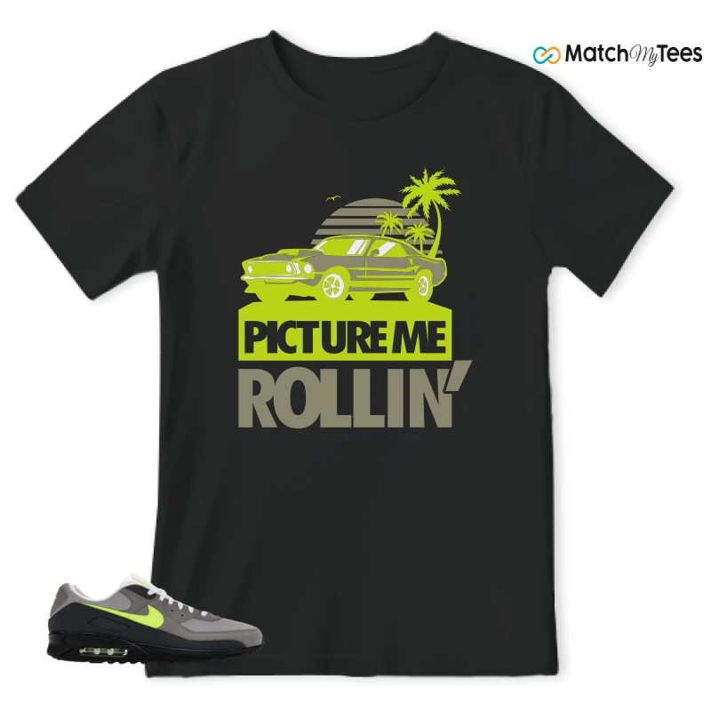 NIKE AIR MAX 90 NEON SNEAKER Matching Tees t-shirt
