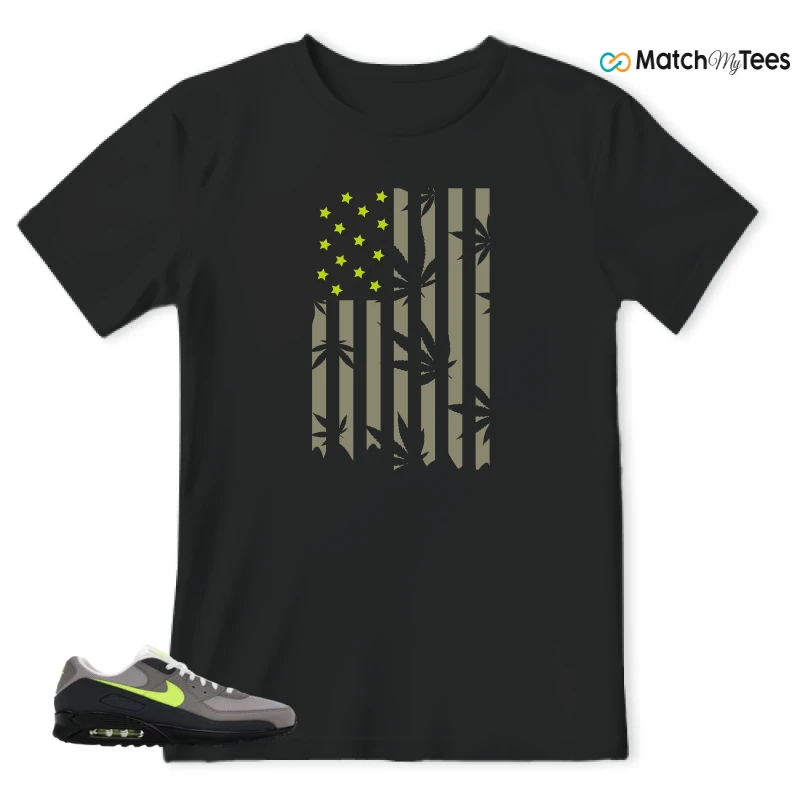 NIKE AIR MAX 90 NEON SNEAKER Matching Tees t-shirt
