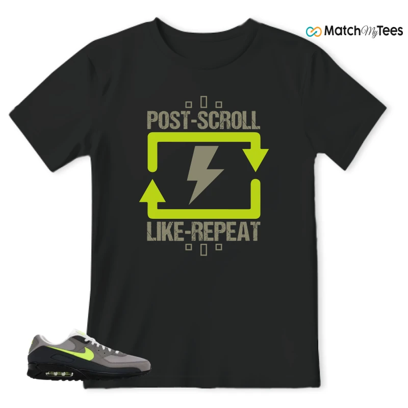 NIKE AIR MAX 90 NEON SNEAKER Matching Tees t-shirt