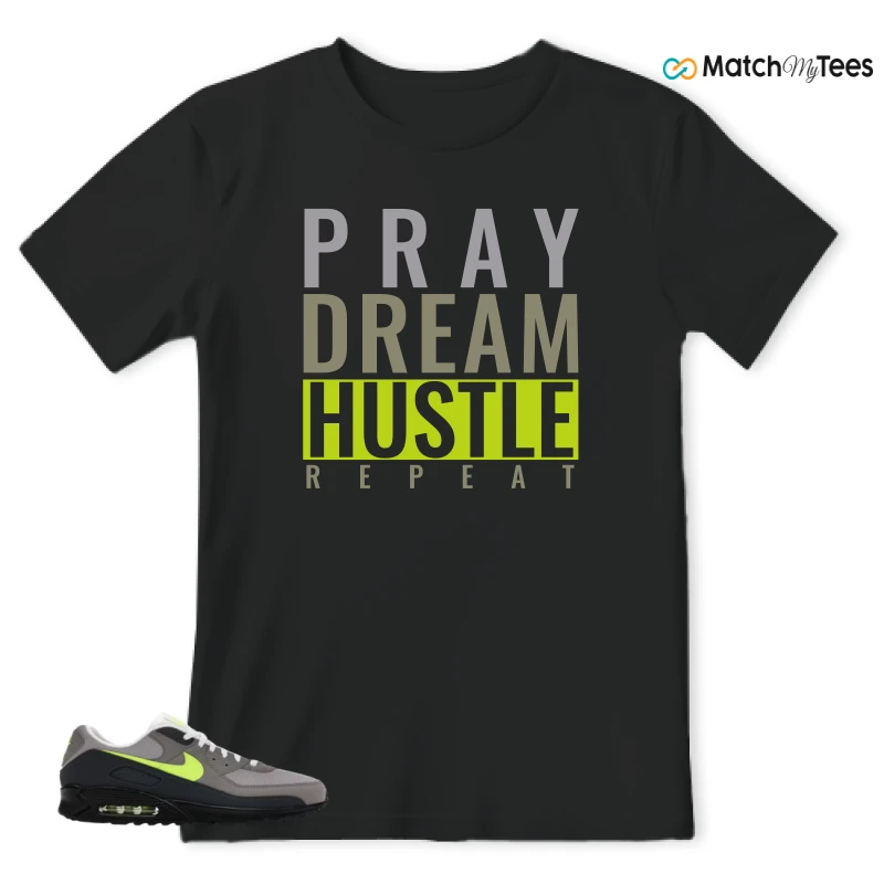 NIKE AIR MAX 90 NEON SNEAKER Matching Tees t-shirt