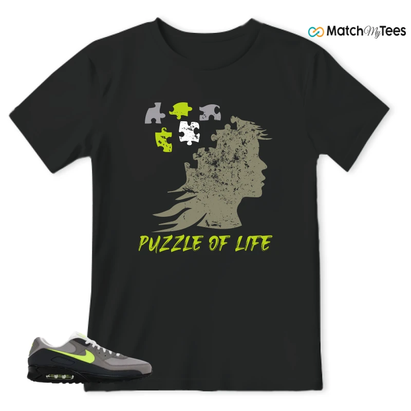 NIKE AIR MAX 90 NEON SNEAKER Matching Tees t-shirt