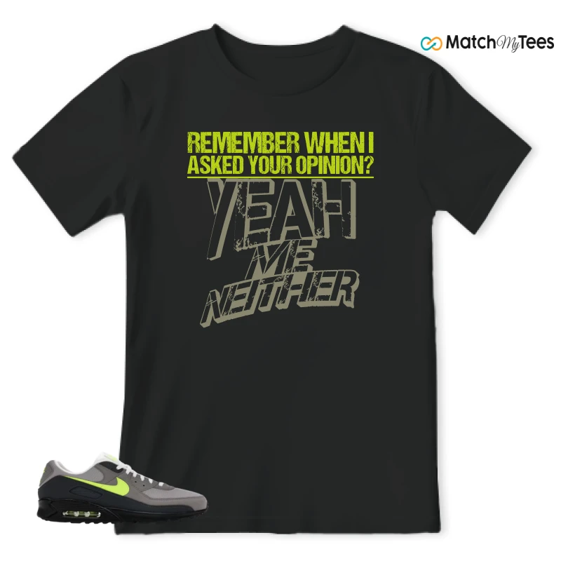 NIKE AIR MAX 90 NEON SNEAKER Matching Tees t-shirt