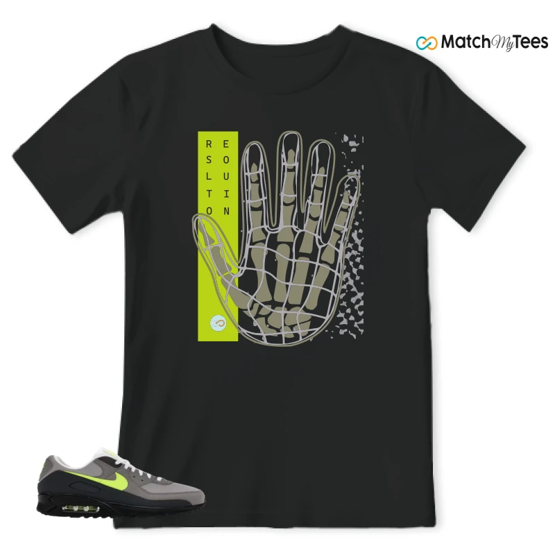 NIKE AIR MAX 90 NEON SNEAKER Matching Tees t-shirt