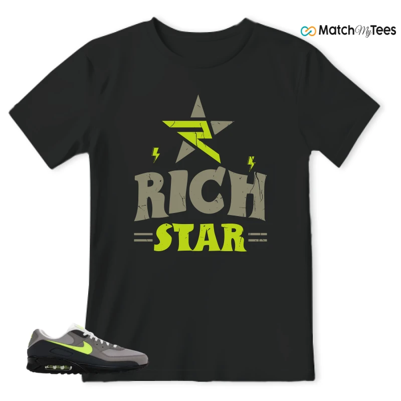 NIKE AIR MAX 90 NEON SNEAKER Matching Tees t-shirt