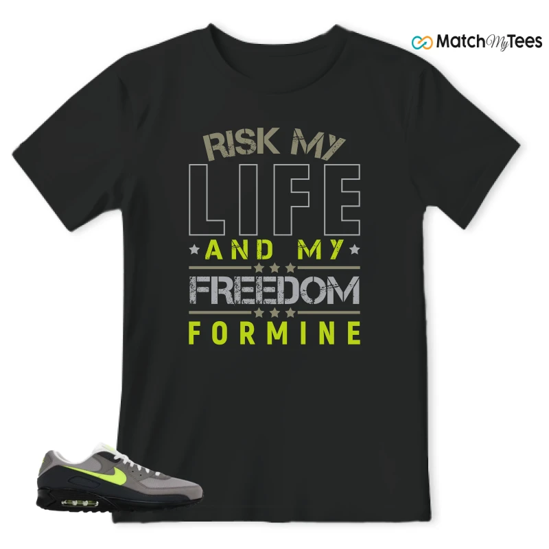 NIKE AIR MAX 90 NEON SNEAKER Matching Tees t-shirt